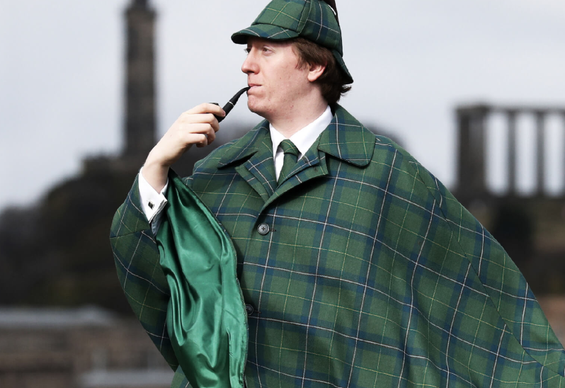 New York Fashion Pages 'Women's Wear Daily' Covers Sherlock Holmes Tartan 